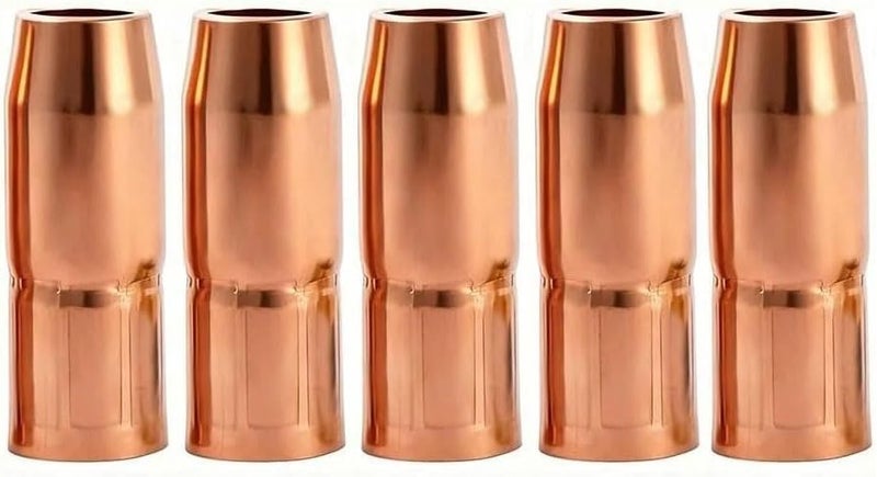 Hasweld 5PK Mig Gun Nozzle 169725 5/8“ 15.9mm Recess 1/8” for Miller Millermatic 200/210/211/212/250/251 Welder M25 M40 Guns - Image 1